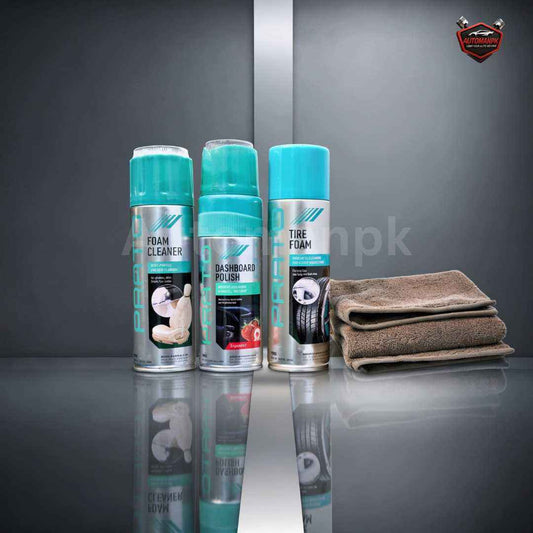 Prato Car Care Bundle – Pack of 4 Complete Car Detailing Kit