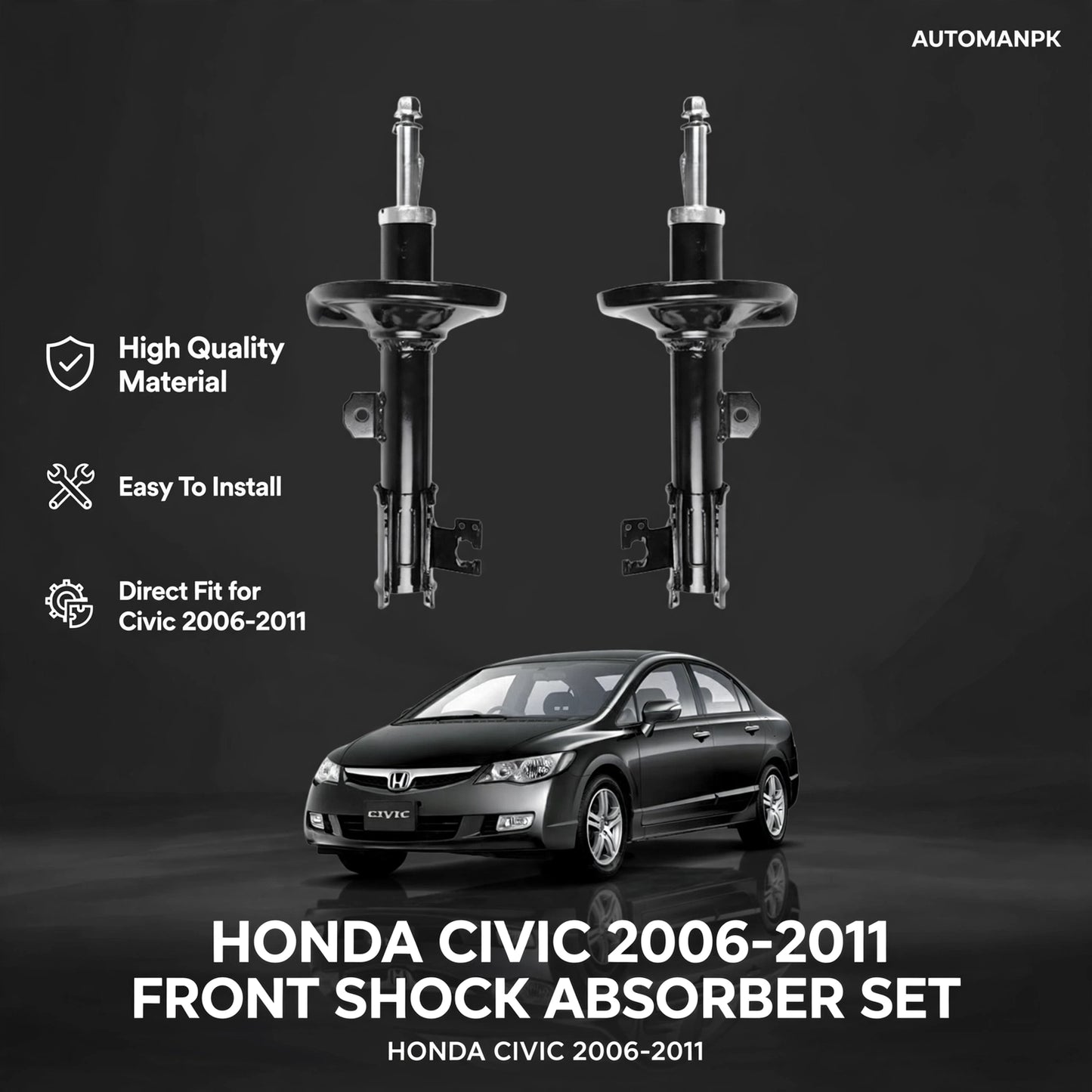 Honda Civic Genuine Thai Shock Absorber Front & Rear (2006–2011)