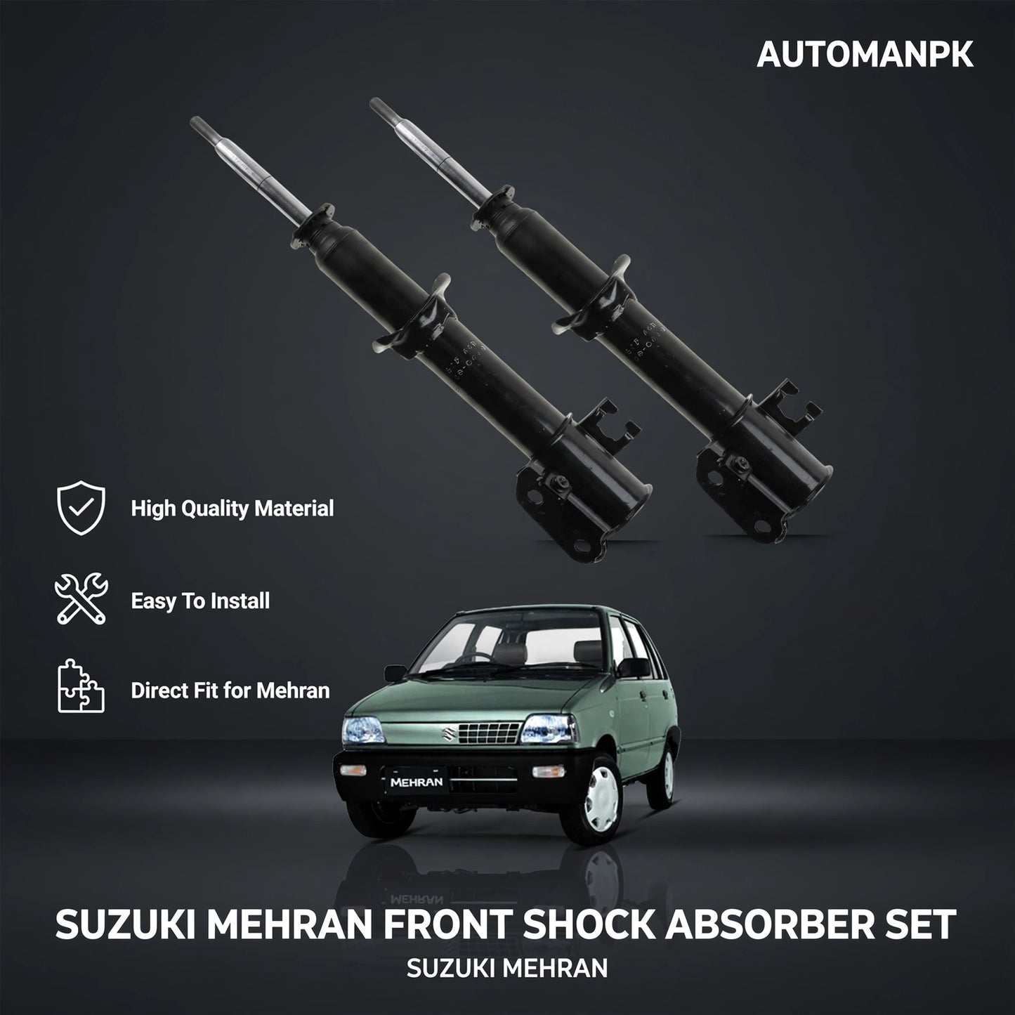 Suzuki Mehran Genuine Genuine Agri auto Front & Rear Shock Absorber Set