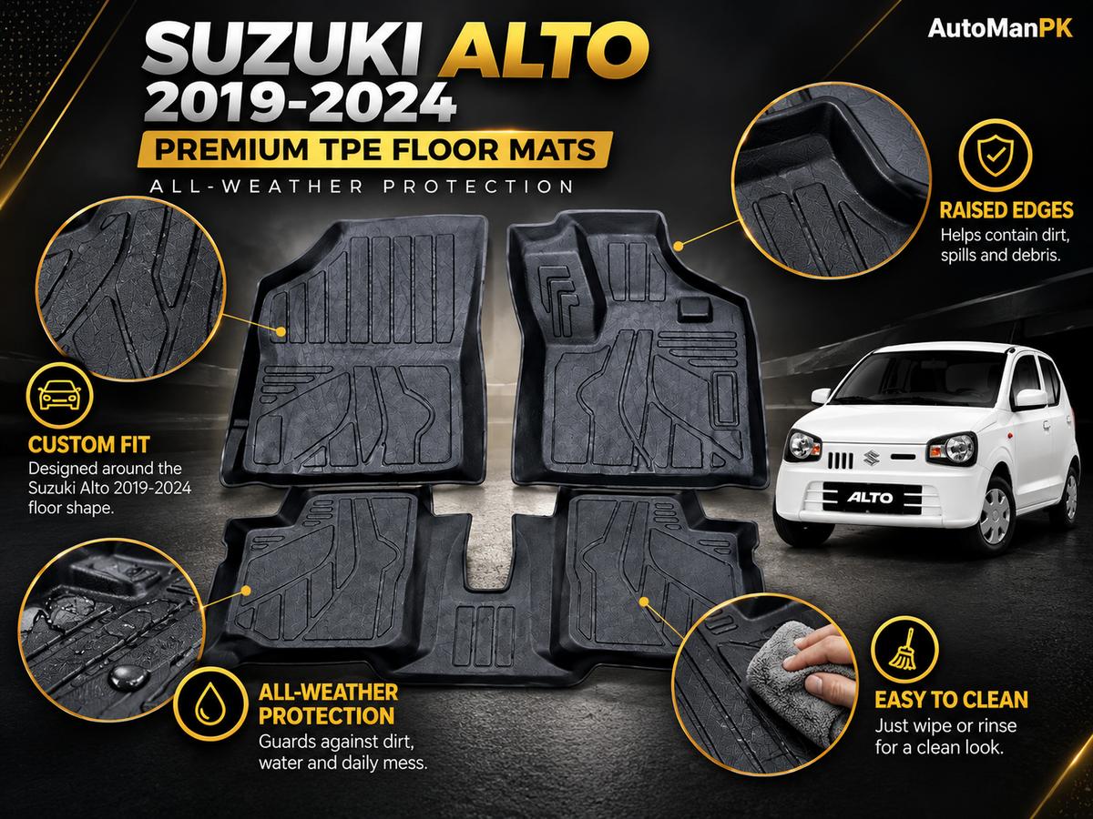 Suzuki Alto 2017-2026 premium TPE floor mats