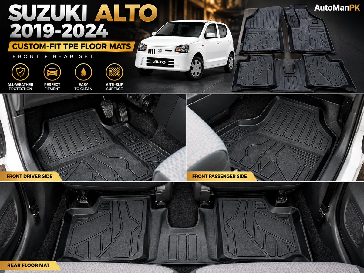 Suzuki Alto 660cc 2017-2026 custom fit TPE floor mats