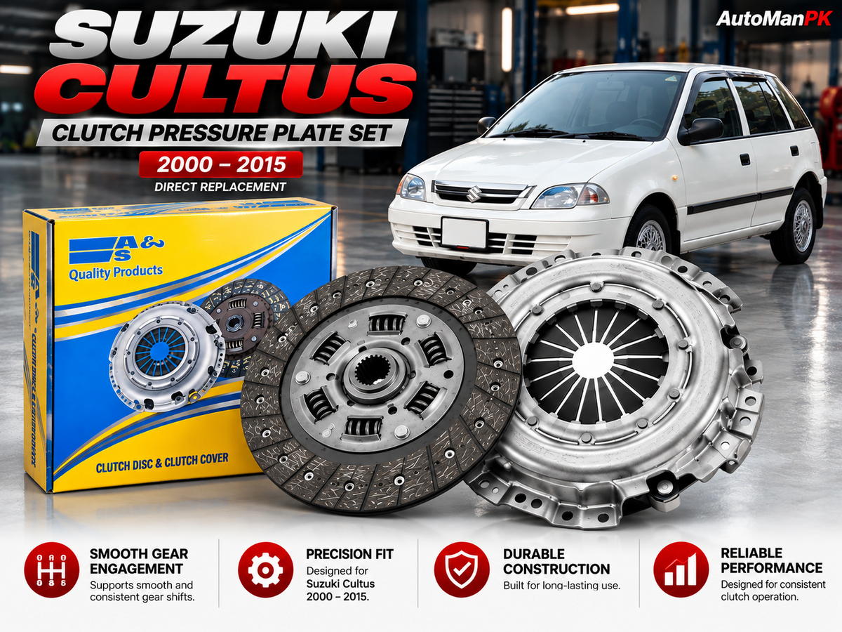 A&S Suzuki Cultus clutch plate and pressure plate set 2007-2016 Pakistan