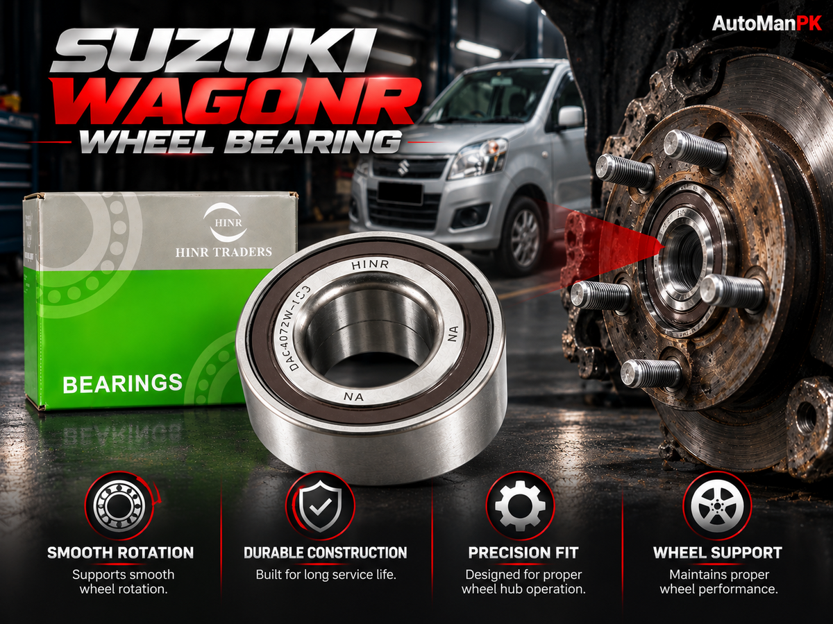 Suzuki WagonR front wheel bearing HNR benefits smooth rotation durable construction precision fit Pakistan