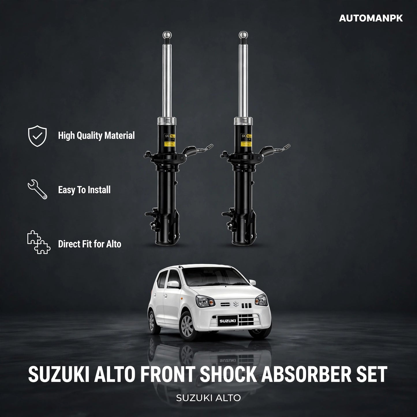 Suzuki Alto Genuine Agri Front & Rear Shock Absorber (2017–2026)