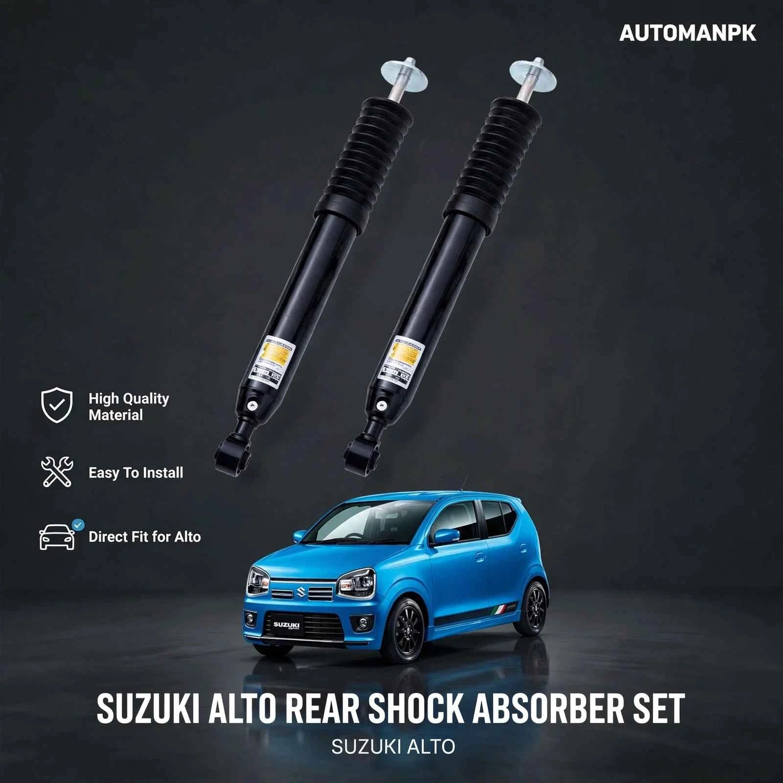 Suzuki Alto Genuine Agri Front & Rear Shock Absorber (2017–2026)