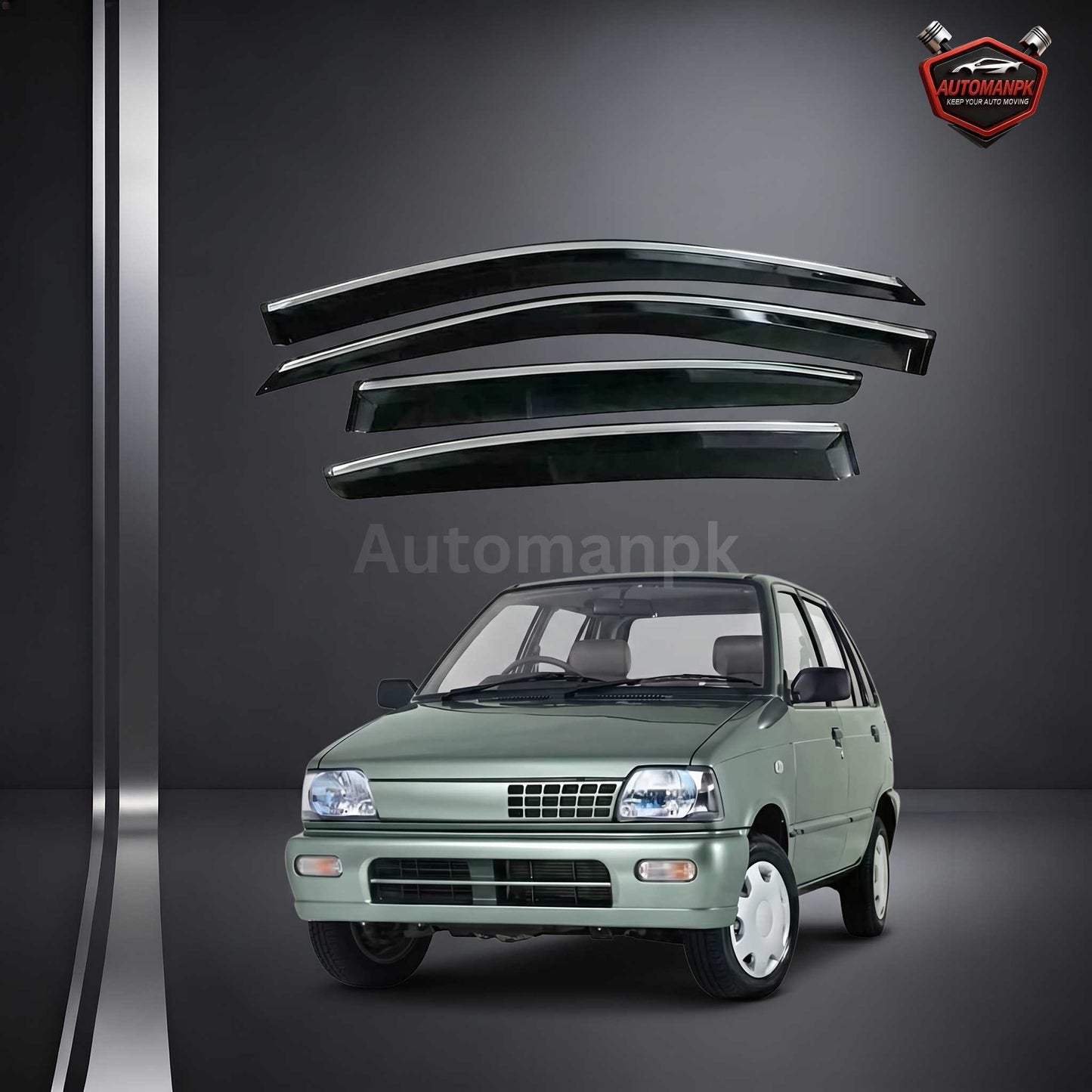 Suzuki Mehran Air Press Sun Visor / Door Visor – Wind Deflector (Set of 4)