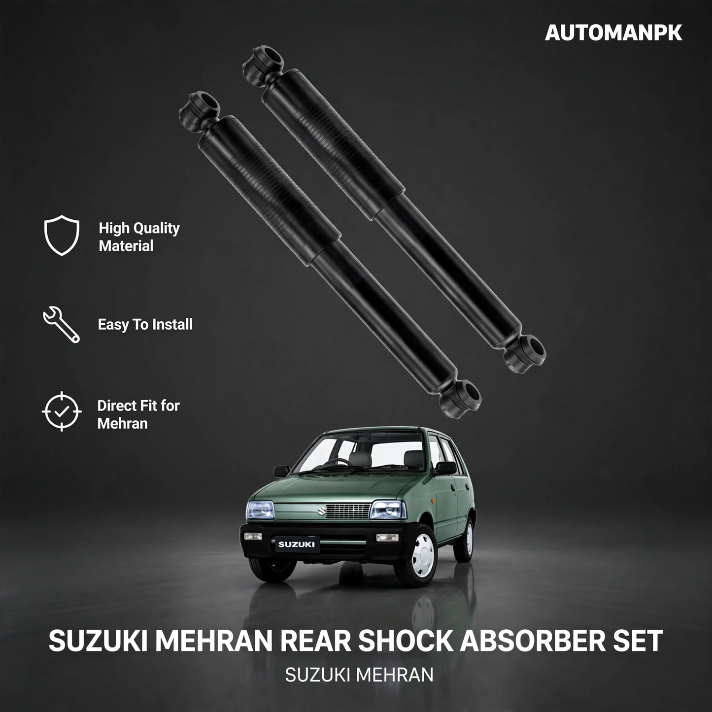 Suzuki Mehran Genuine Genuine Agri auto Front & Rear Shock Absorber Set