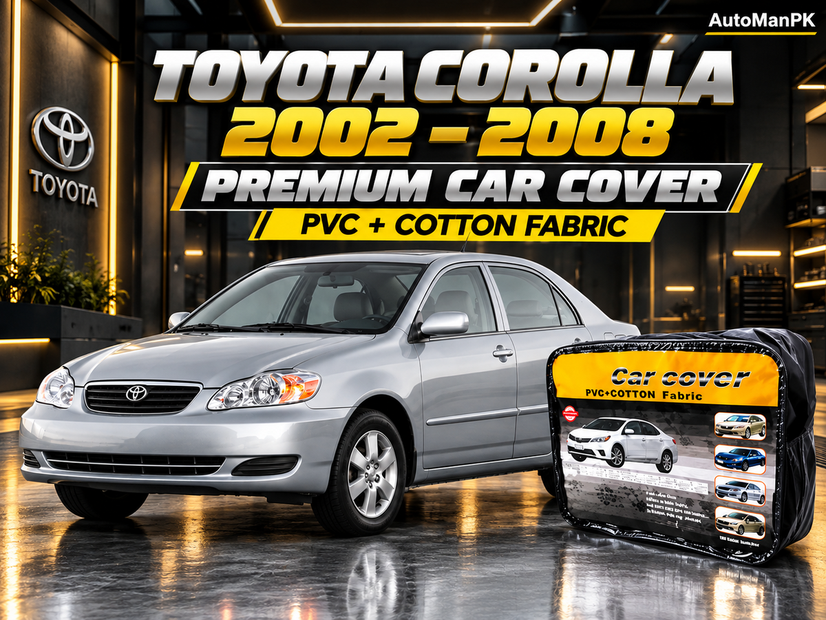 Toyota Corolla 2002–2008 car top cover, PVC and cotton fabric, AutoManPK