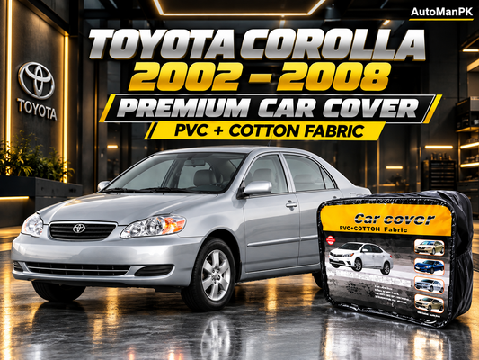 Toyota Corolla 2002–2008 car top cover, PVC and cotton fabric, AutoManPK