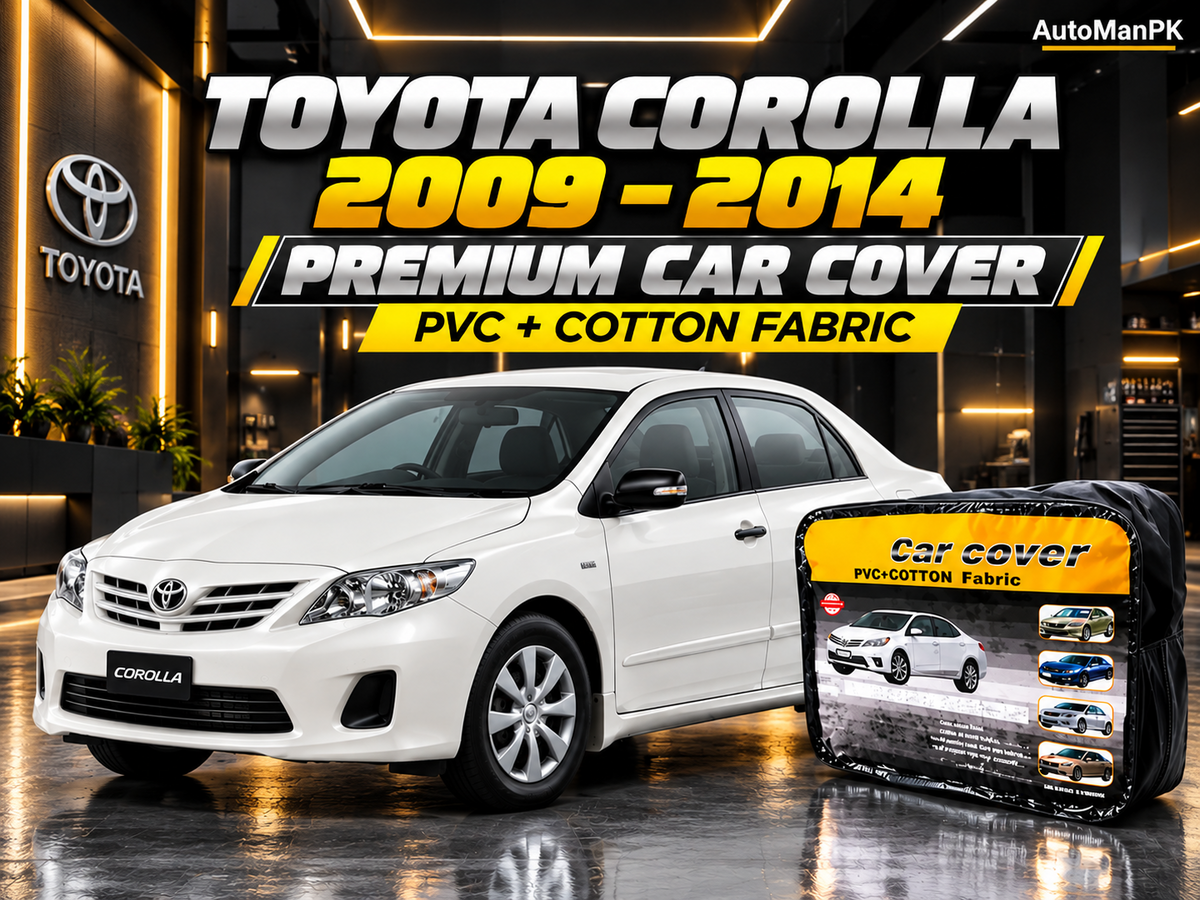 Toyota Corolla 2009–2014 car top cover, PVC and cotton fabric, AutoManPK