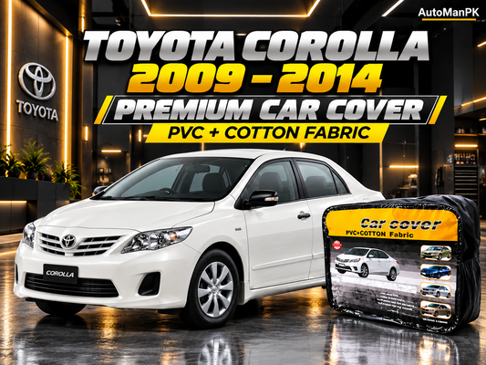 Toyota Corolla 2009–2014 car top cover, PVC and cotton fabric, AutoManPK