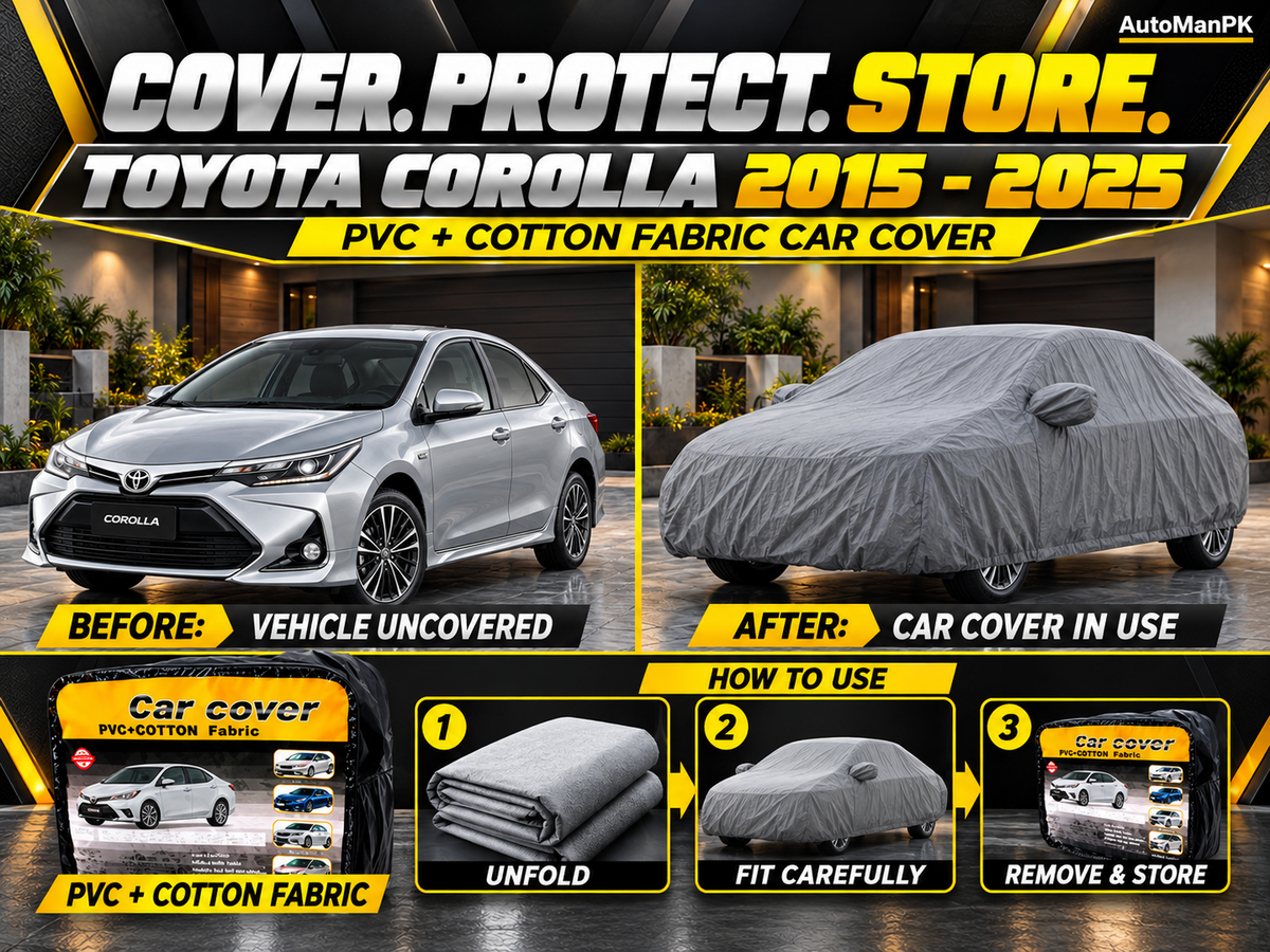 Toyota Corolla 2015–2026 car cover before and after use, fitting and storage guide