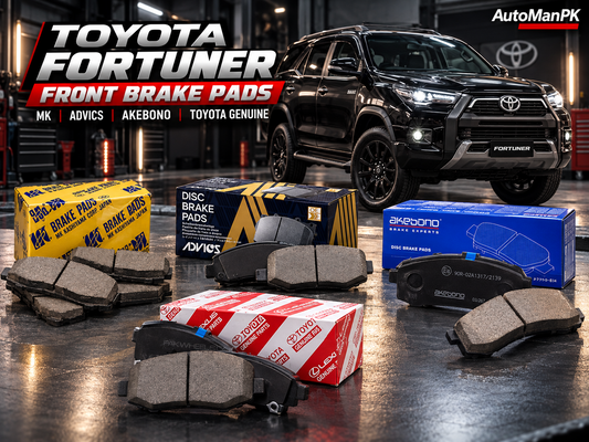 Toyota Fortuner front brake pads Advics Akebono AutoManPK