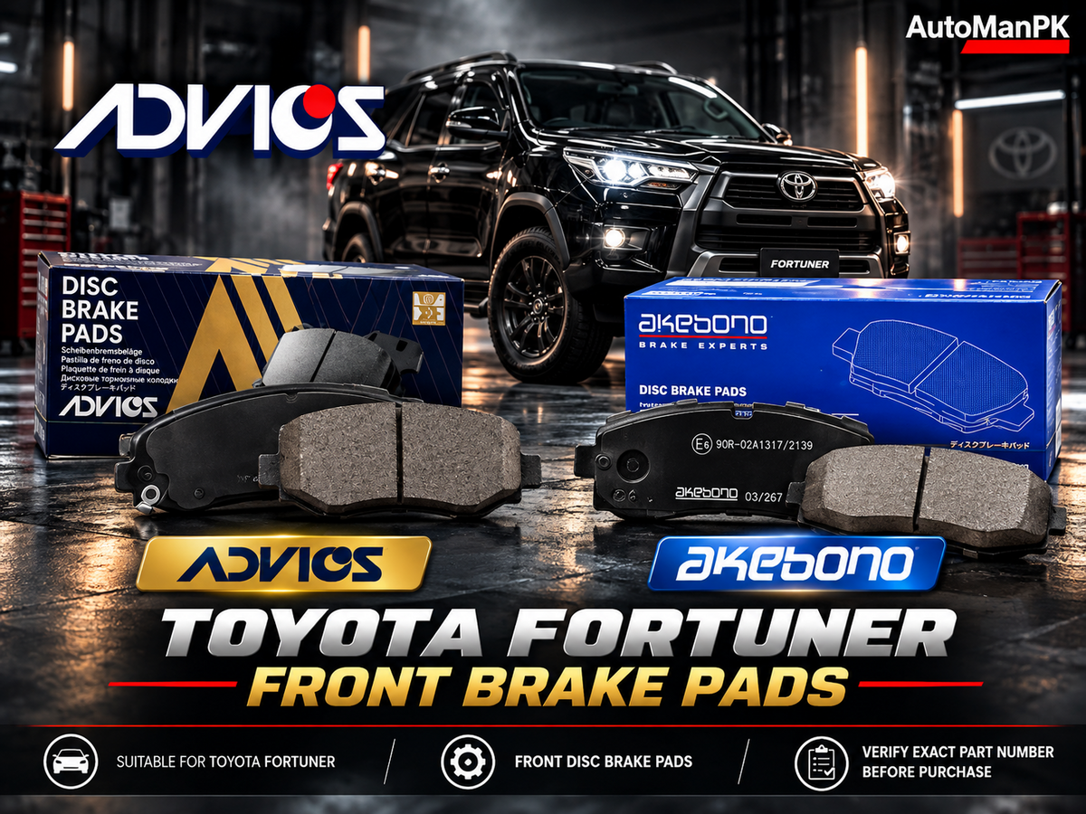 Toyota Fortuner front brake pads MK Advics Akebono Toyota Genuine AutoManPK