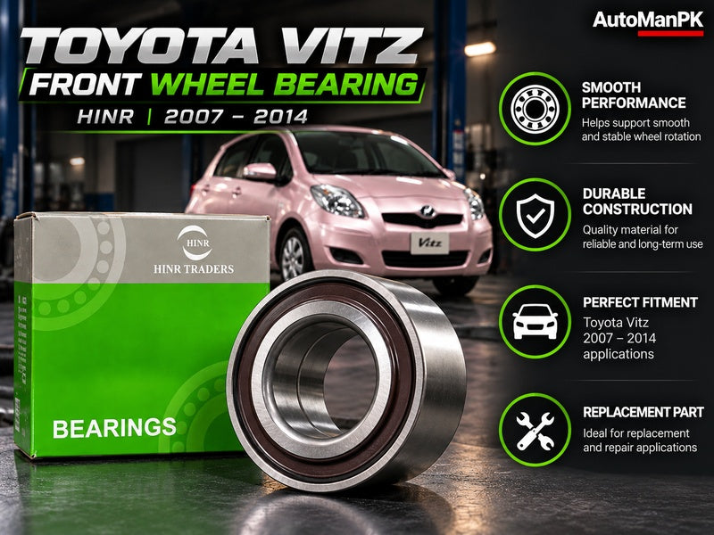 Toyota Vitz front wheel bearing HINR DAC 4017 features 2007-2014 AutoManPK