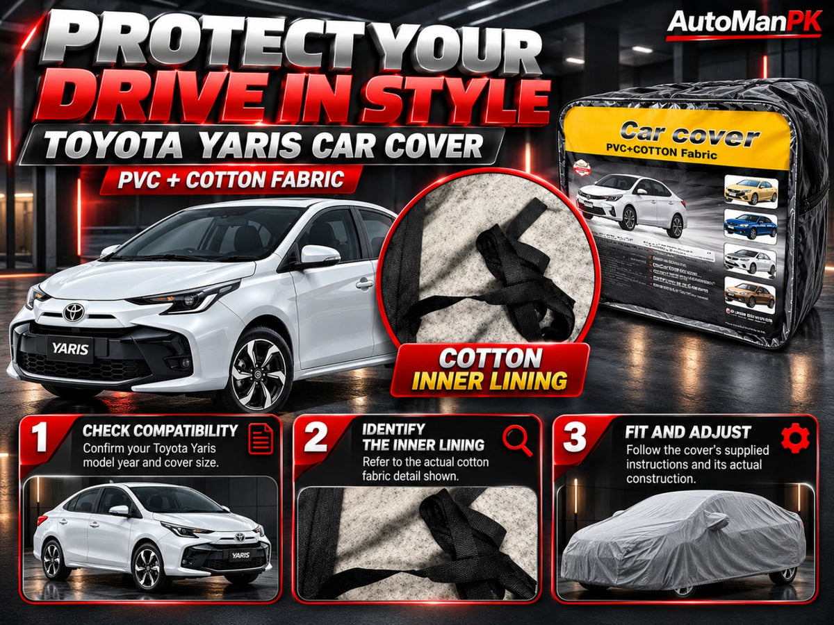 Toyota Yaris PVC and cotton fabric car cover fitment and usage guide