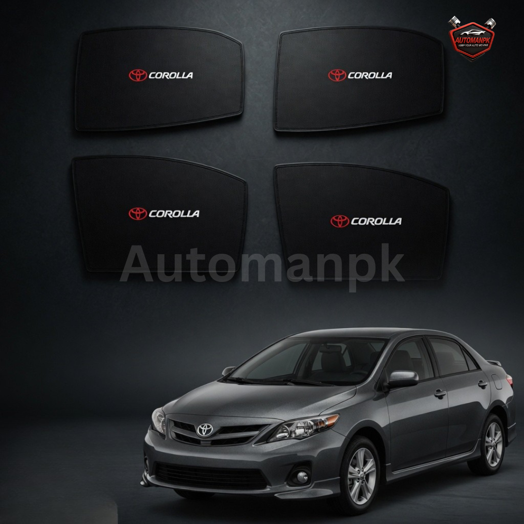 Toyota Corolla 2008-2014 Window Sun Shades | 4 Door Car Curtains & Blinds