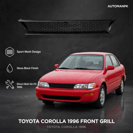 Toyota Corolla 1996 Honeycomb Front Grill – Sporty Mesh Upgrade
