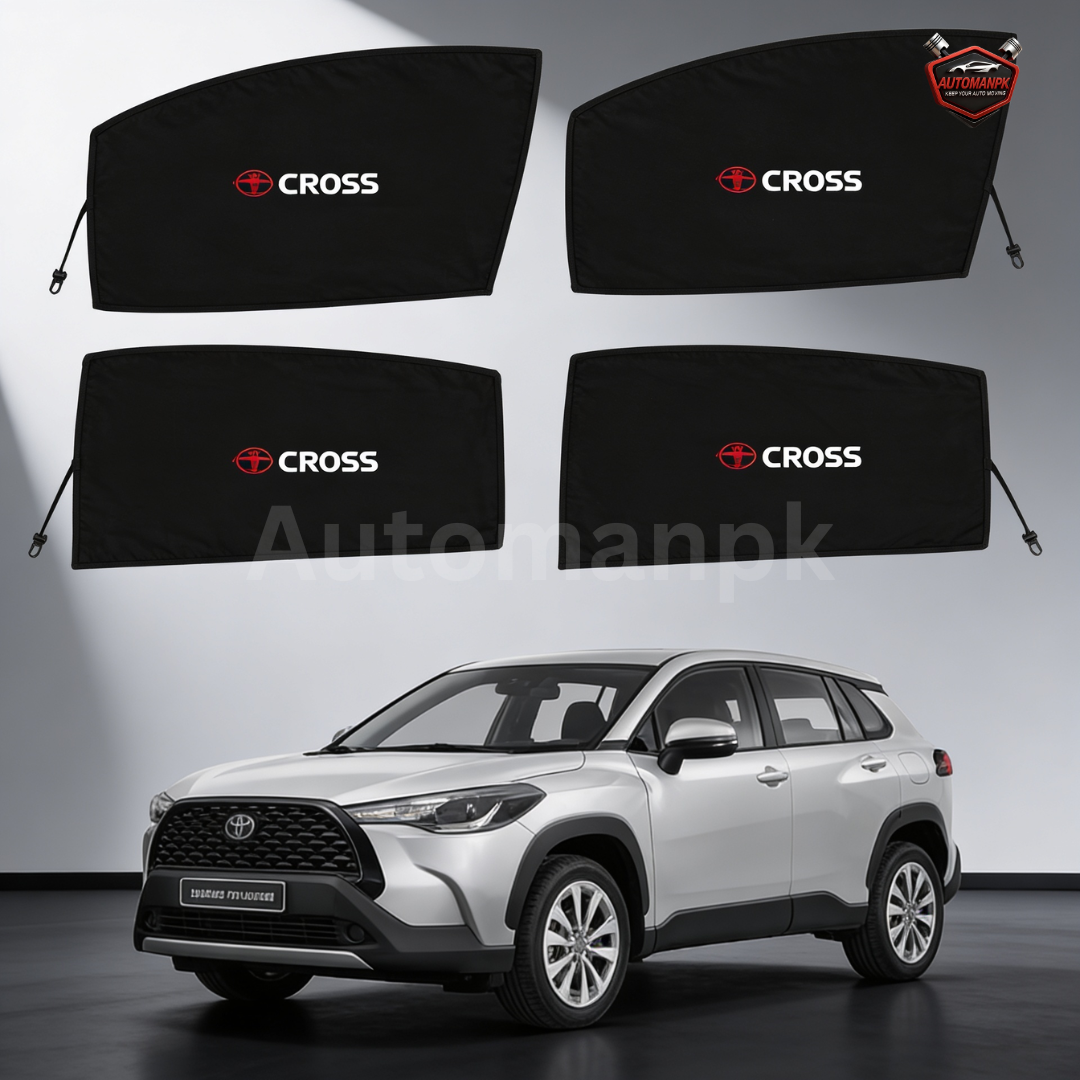 Toyota Cross Window Sun Shades | Fixed & Flexible Car Curtains & Blinds