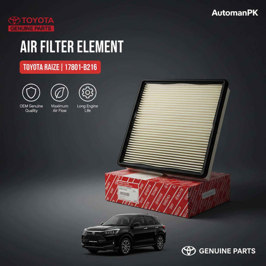 Toyota Raize 2019-2026 Genuine Air Filter Element – Toyota OEM Part No. 17801-B216