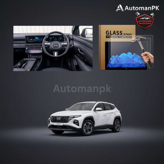 Hyundai Tucson New Model Infotainment Screen Tempered Glass Protector – Premium Screen Guard
