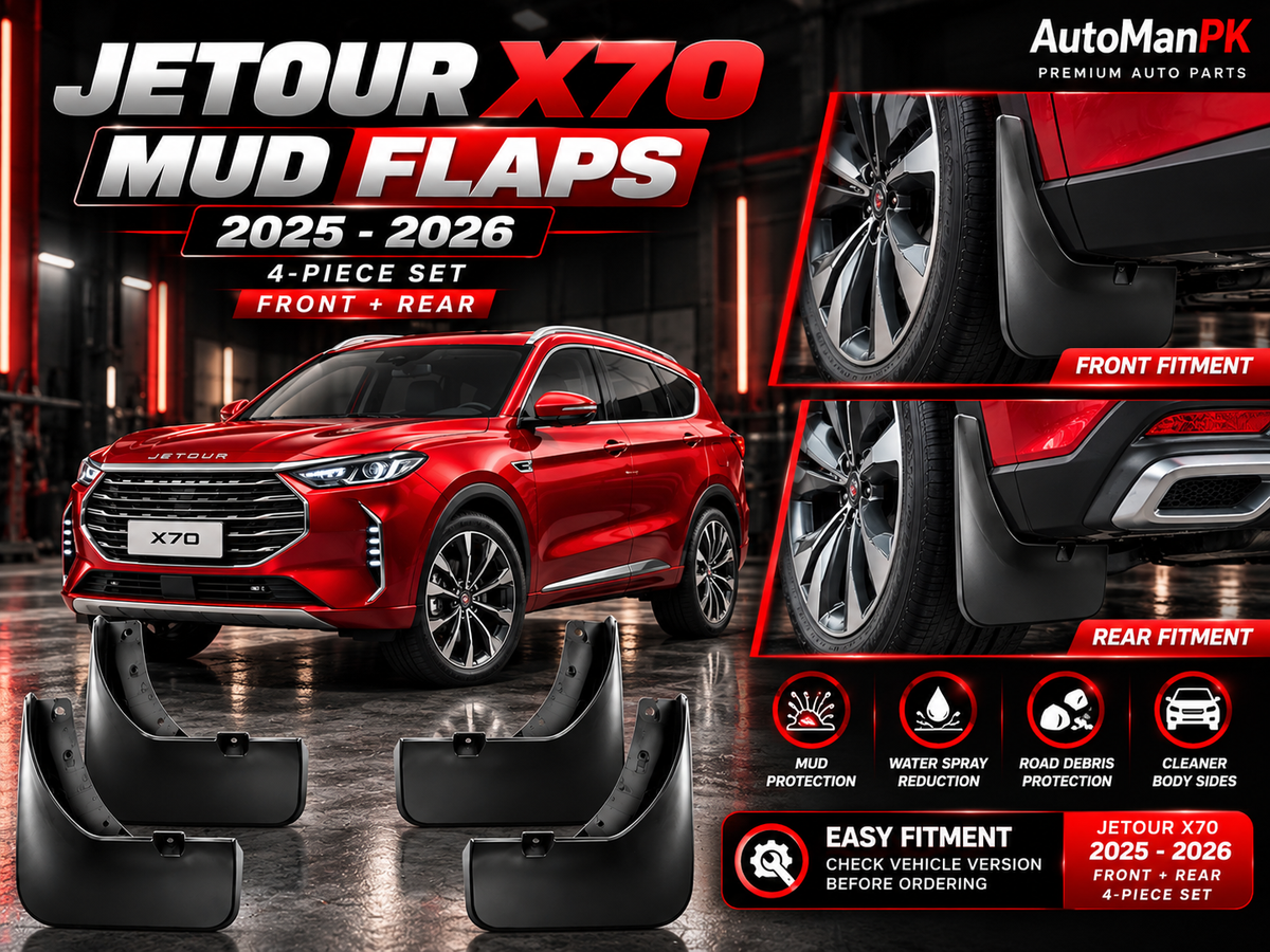 Jetour X70 Plus mud flaps 2025-2026 fitment front rear