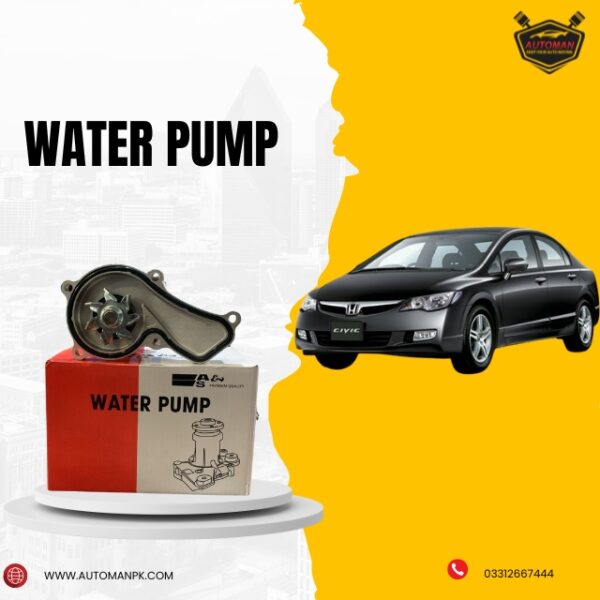 Honda Reborn Water Pump, Civic 2006 Water Body, Civic Reborn 2008 Water Pump, Honda Civic Engine Cooling Part, AutoManPK Civic Reborn Parts