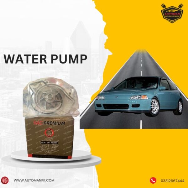 Honda Civic 1991 Water Pump, Civic 1995 Water Pump Replacement, Civic EG engine pump, water pump for Honda Civic 5th Gen, AutoManPK Civic water pump