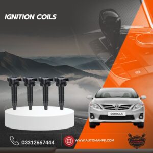 Toyota Corolla 2009-2014 ignition coil, Corolla XLi GLi engine coil, ignition coil 1pc for Toyota Corolla, spark coil Toyota 1.3L, high performance ignition coil Pakistan, automanpk auto parts, Corolla GLi coil replacement