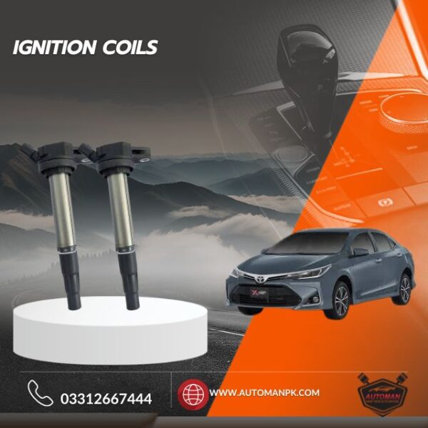 Toyota Corolla Altis Grande X Engine Coil, engine coil Grande X, ignition coil Toyota Corolla, Altis 1.8 ignition coil, Toyota spark coil Pakistan, automanpk engine parts, coil pack Grande X, ignition coil replacement