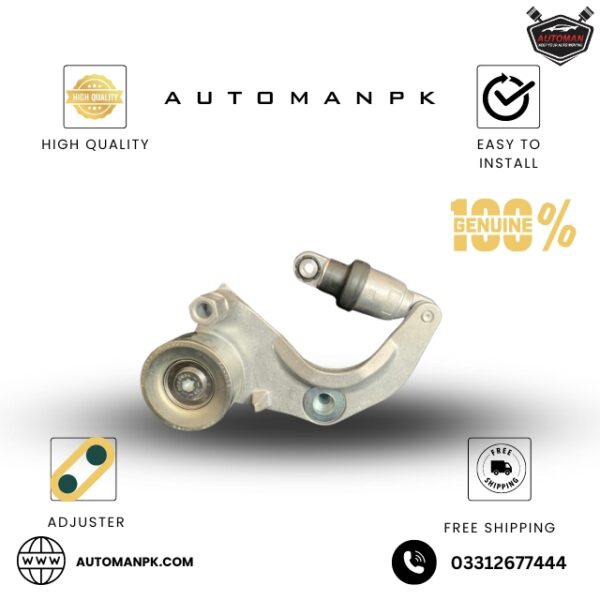 Honda Civic Rebirth Fan Belt Adjuster, Civic 2013 fan belt tensioner, fan belt pulley Civic 2016, belt adjuster Honda Civic Pakistan, engine belt tensioner, Civic Rebirth auto parts, automanpk tensioner pulley, Honda Civic belt parts