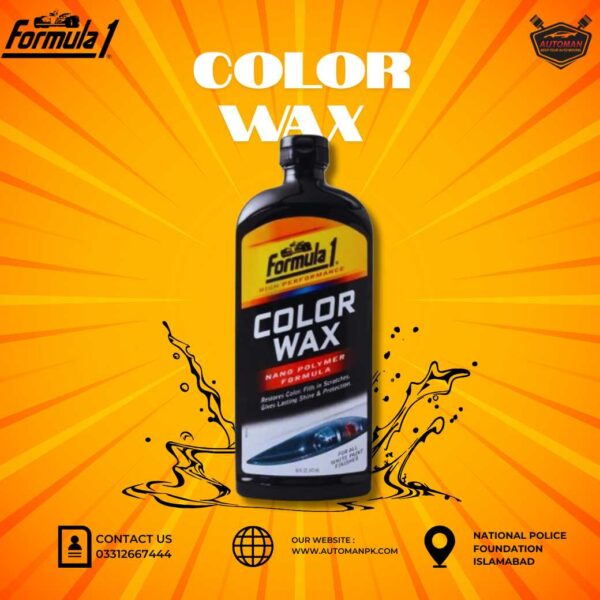 Formula 1 Color Wax 473ml for Cars – High Gloss Polish with UV Protection Available at AutoManPK
