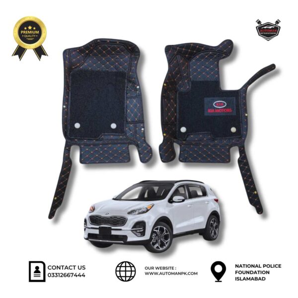 10D Car Floor Mats for Kia Sportage – Waterproof, Custom Fit, Premium Quality