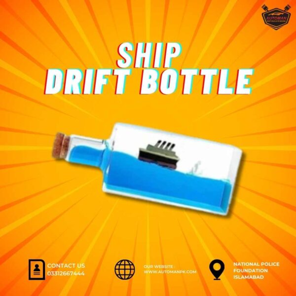 New Cruise Ship Fluid Drift Bottle with Unsinkable Boat (Bottle Shape) for Cars – AutomanPK