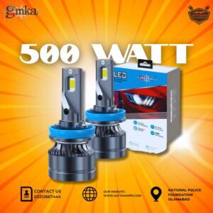 GMKA 500 Watts LED Grip H4 9005 9006 h11 Bulb for Cars and Bikes – Ultra Bright Headlight