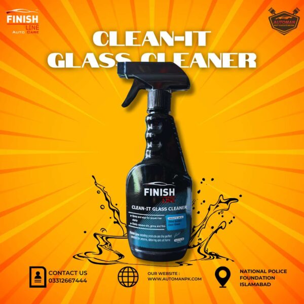 Finish Line Glass Cleaner 450ml – AutoManPK Car Glass Spray Cleaner