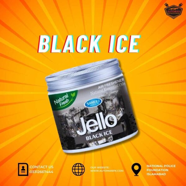 Jello Car Air Freshener Black Ice – Premium Car Perfume in Pakistan