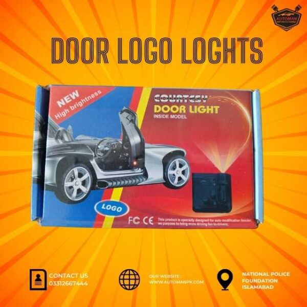 Car Door Logo Light for Honda, Toyota, and Suzuki – Premium LED Projector Shadow Light Pakistan