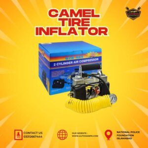 Camel Tire Inflator Portable Air Compressor for Car and Bike – Available at AutoManPK
