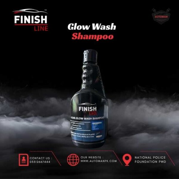 Finish Line Glow Wash Shampoo 450ml – Deep Cleaning Car Wash in Pakistan