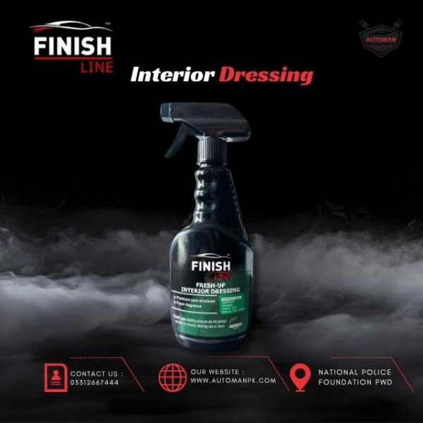 Finish Line Interior Dressing 450ml Bottle – Car Dashboard Polish by AutoManPK