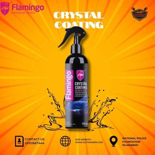 Flamingo Crystal Coating 250ml Bottle – High Gloss Car Paint Protection by AutoManPK