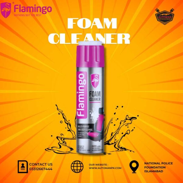 Flamingo Foam Cleaner 650ml spray – interior and upholstery cleaner from AutoManPK
