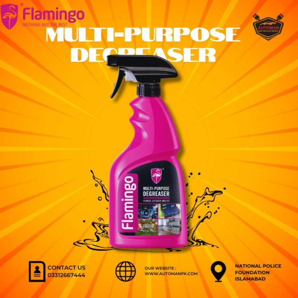 Flamingo Multi-Purpose Degreaser 500ml Spray for Engine & Tools – AutoManPK