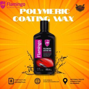 Flamingo Polymeric Coating Liquid Wax 300ML bottle – Long-lasting car paint protection available at AutoManPK