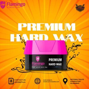 Flamingo Premium Hard Wax – 230g high-quality formula for deep gloss and durable paint protection.