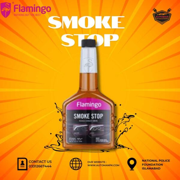 Flamingo Smoke Stop 354ML Engine Additive – Reduce Engine Smoke – AutoManPK