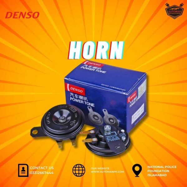 Original Denso Compact Full Power Tone Horn Pair 12V – Premium Car Horn Pakistan