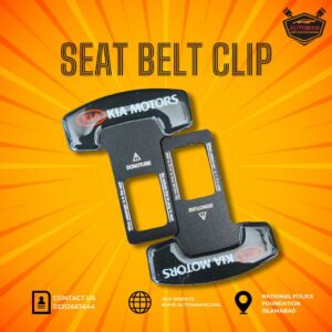 KIA Seat Belt Clip Metal Pair – Car Seat Belt Silencers & Plugs Pakistan