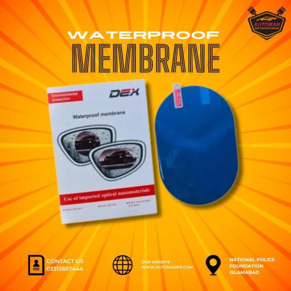 Anti-Fog Mirror Film Oval Shape Waterproof Membrane for Car Mirrors – Set of 2 in Pakistan